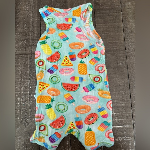 POSH PEANUT Food Pool Floatie Shortie Bamboo 6-9 Months - Picture 2 of 4